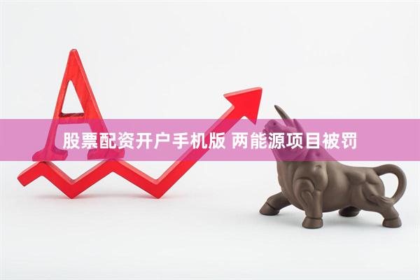 股票配资开户手机版 两能源项目被罚