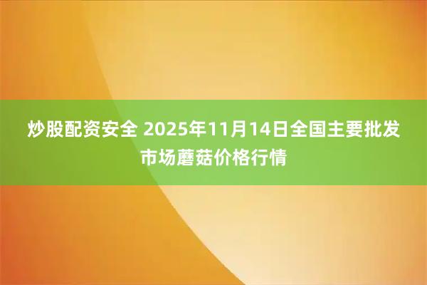 炒股配资安全 2025年11月14日全国主要批发市场蘑菇价格行情
